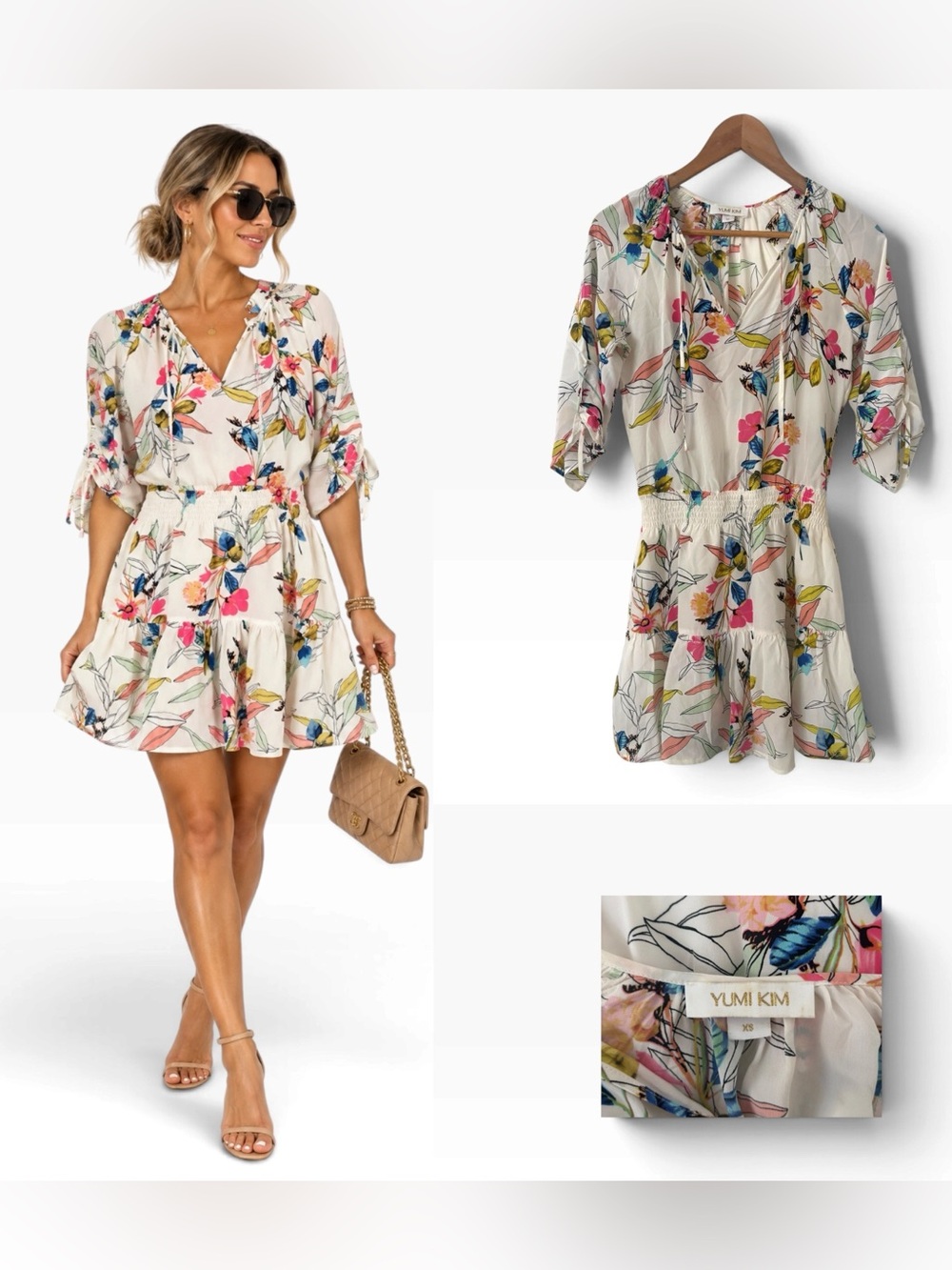 Yumi Kim Silk Floral Dress